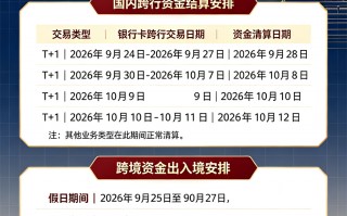 2026易生支付中秋·国庆资金清算通知与到账公告
